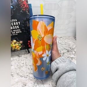 Starbucks  2024 Blue Dichronic Magnolia and Flowers
Tumbler BRAND NEW. NWT.